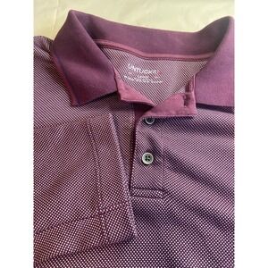 Men's UNTUCKit Long Sleeve Maroon Golf Polo Shirt-Great Design- Size L